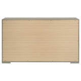 Ives 6-drawer Dresser Cabinet Grey High Gloss - 224973