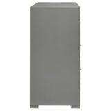 Ives 6-drawer Dresser Cabinet Grey High Gloss - 224973