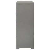 Ives 5-drawer Bedroom Chest of Drawers Grey High Gloss - 224975