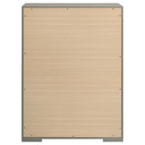 Ives 5-drawer Bedroom Chest of Drawers Grey High Gloss - 224975