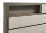 Fenwick Eastern King Bed Bookcase Headboard Grey Oak - 224981KE