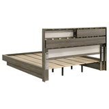 Fenwick California King Bed Bookcase Headboard Grey Oak - 224981KW