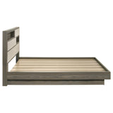 Fenwick California King Bed Bookcase Headboard Grey Oak - 224981KW
