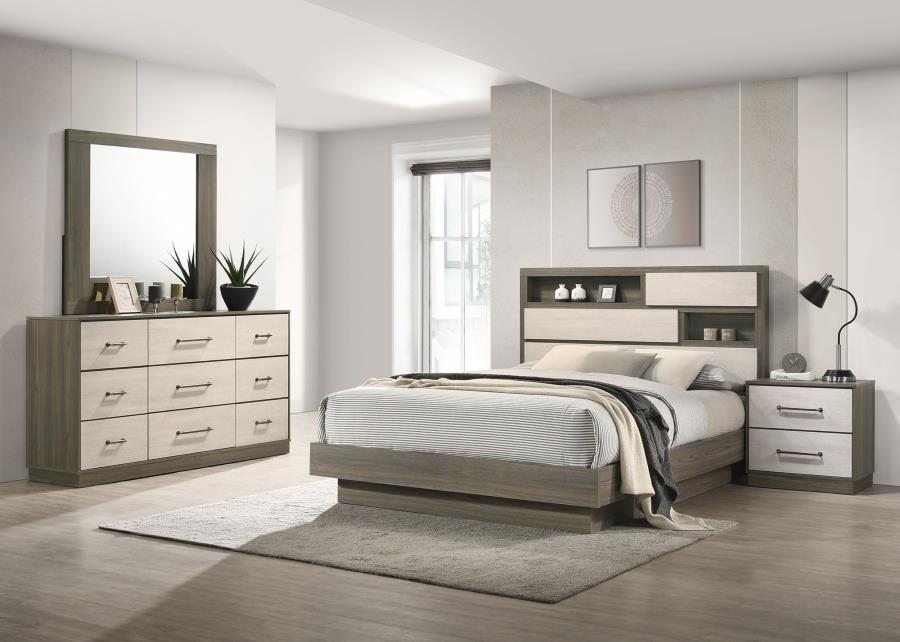 Fenwick 4-piece Queen Bedroom Set Grey Oak - 224981Q-S4