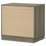 Fenwick 2-drawer Nightstand Bedside Table Grey Oak - 224982