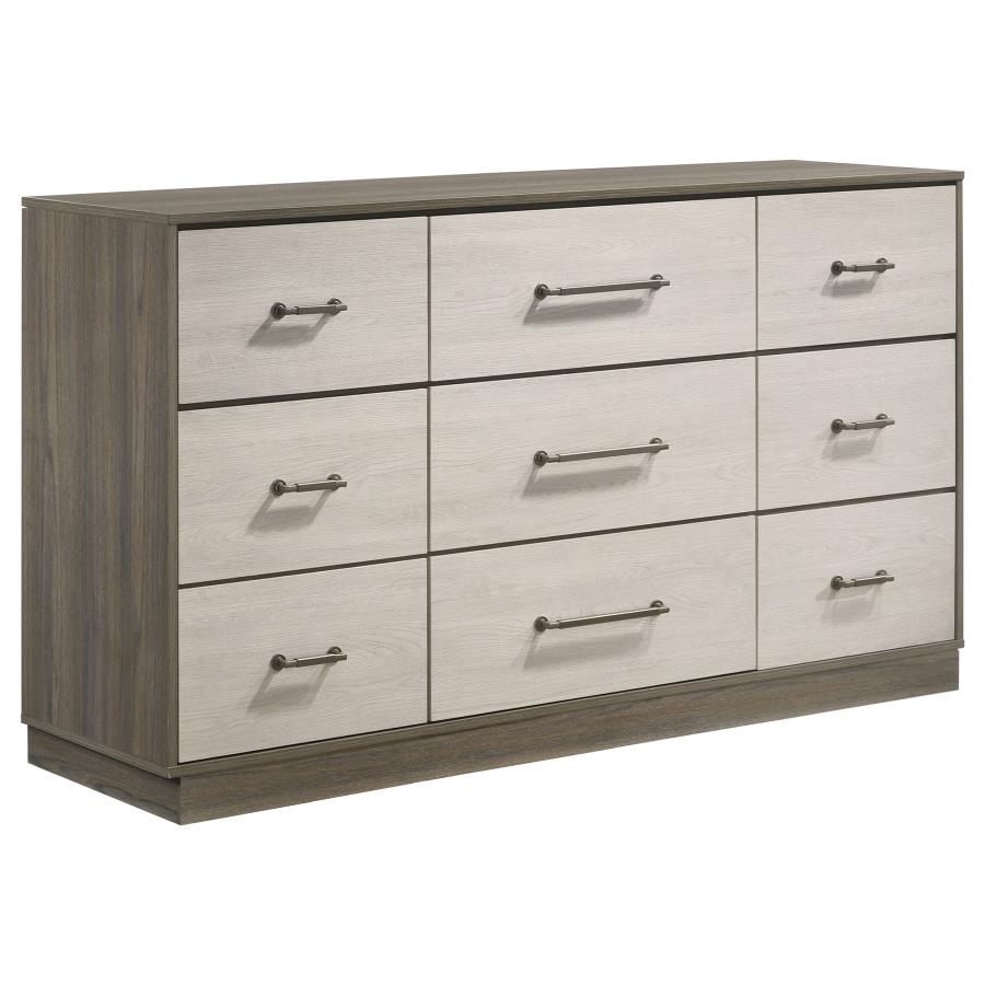 Fenwick 9-drawer Dresser Grey Oak - 224983