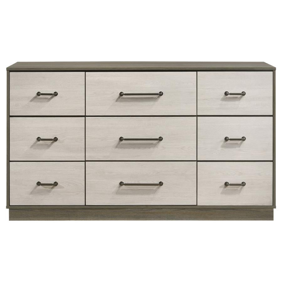 Fenwick 9-drawer Dresser Grey Oak - 224983