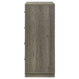 Fenwick 4-drawer Chest of Drawers Grey Oak - 224985