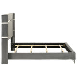 Lucia 61-inch Upholstered Queen Wingback Bed Grey - 224991Q