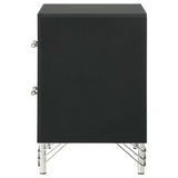 Lucia 2-drawer Nightstand Bedside Table Black - 224992