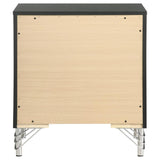Lucia 2-drawer Nightstand Bedside Table Black - 224992
