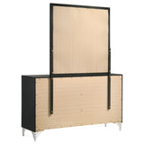 Lucia 6-drawer Dresser and Mirror Black - 224993M