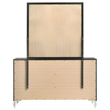 Lucia 6-drawer Dresser and Mirror Black - 224993M