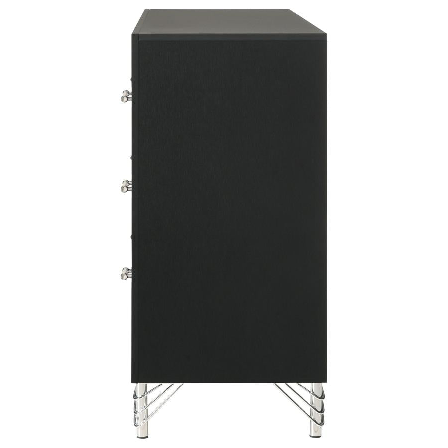 Lucia 6-drawer Dresser Cabinet Black - 224993