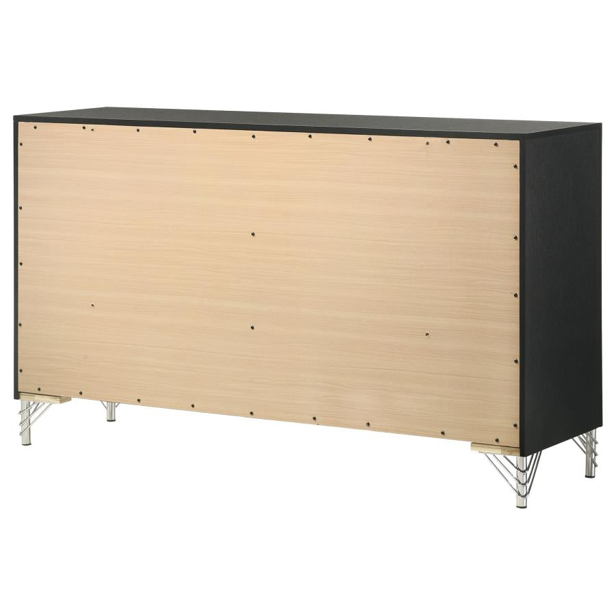 Lucia 6-drawer Dresser Cabinet Black - 224993