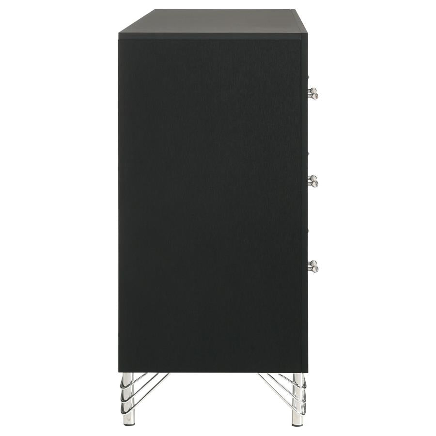 Lucia 6-drawer Dresser Cabinet Black - 224993