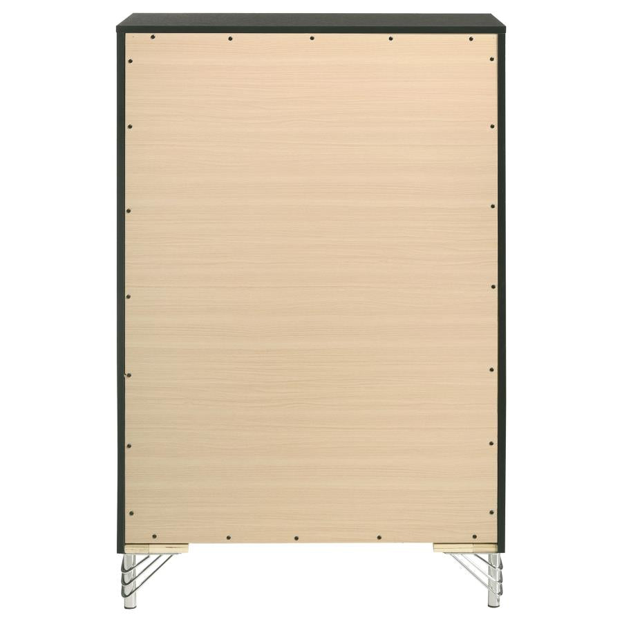 Lucia 5-drawer Bedroom Chest of Drawers Black - 224995