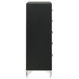 Lucia 5-drawer Bedroom Chest of Drawers Black - 224995