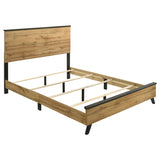 Kaywood 4-piece Eastern King Bedroom Set Natural Pine - 225001KE-S4