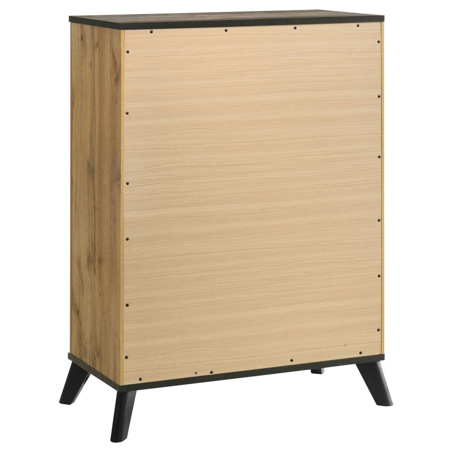Kaywood 5-piece Eastern King Bedroom Set Natural Pine - 225001KE-S5