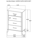 Kaywood 5-piece Eastern King Bedroom Set Natural Pine - 225001KE-S5