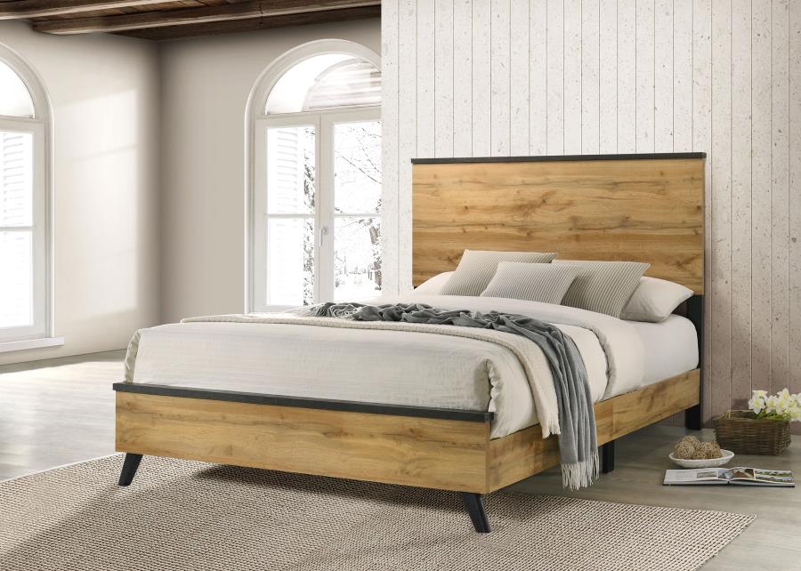 Kaywood 52-inch Queen Panel Bed Natural Pine - 225001Q