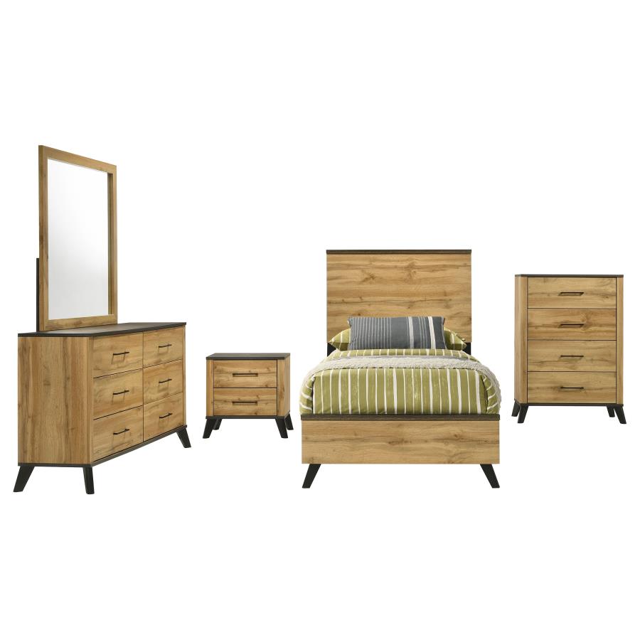 Kaywood 5-piece Twin Bedroom Set Natural Pine - 225001T-S5