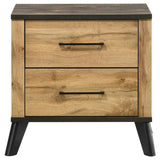 Kaywood 2-drawer Nightstand Bedside Table Natural Pine - 225002