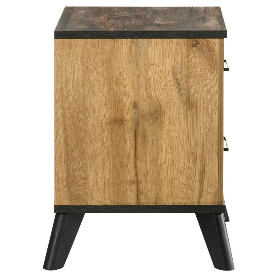 Kaywood 2-drawer Nightstand Bedside Table Natural Pine - 225002