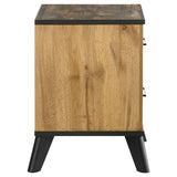Kaywood 2-drawer Nightstand Bedside Table Natural Pine - 225002