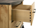 Kaywood 2-drawer Nightstand Bedside Table Natural Pine - 225002