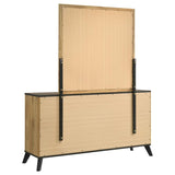 Kaywood 6-drawer Dresser and Mirror Natural Pine - 225003M