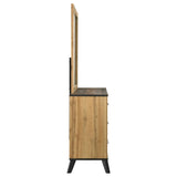 Kaywood 6-drawer Dresser and Mirror Natural Pine - 225003M