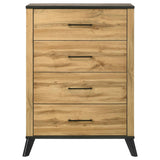 Kaywood 4-drawer Bedroom Chest of Drawers Natural Pine - 225005