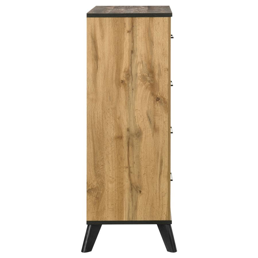 Kaywood 4-drawer Bedroom Chest of Drawers Natural Pine - 225005