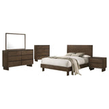 Glenwood 5-piece Eastern King Bedroom Set Warm Brown - 225011KE-S5