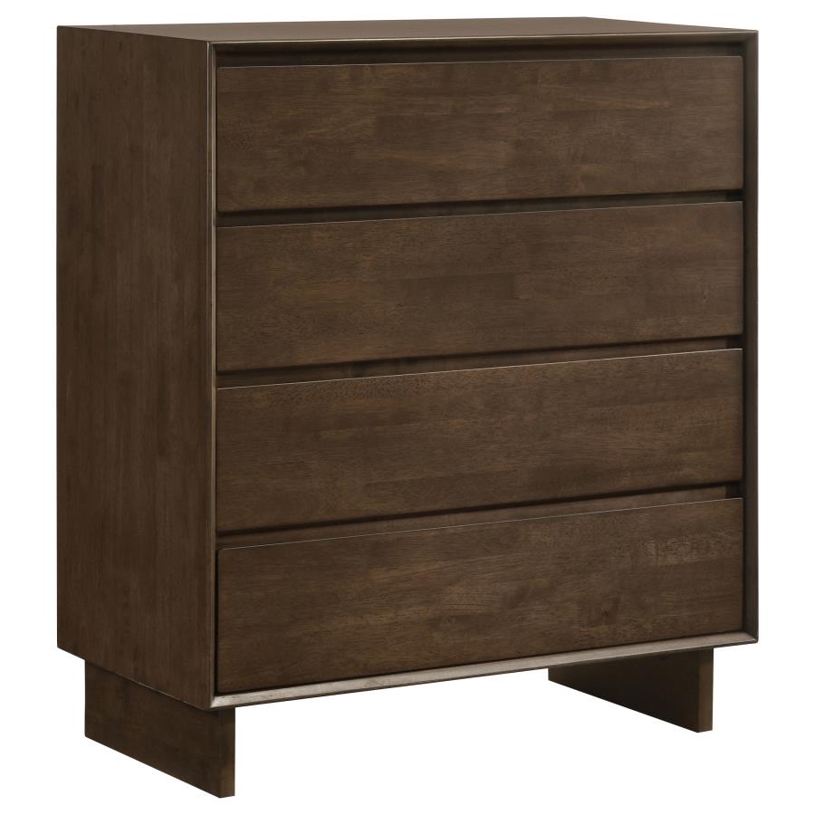 Glenwood 5-piece Eastern King Bedroom Set Warm Brown - 225011KE-S5