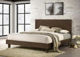 Glenwood 48-inch Eastern King Platform Panel Bed Warm Brown - 225011KE