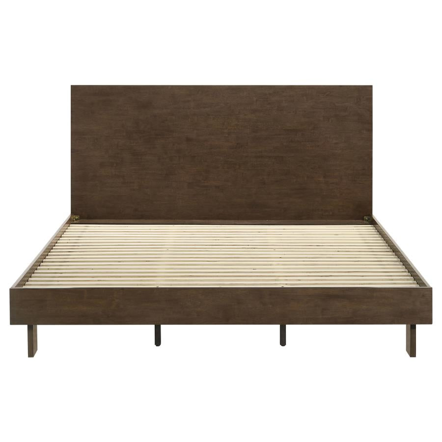 Glenwood 48-inch Eastern King Platform Panel Bed Warm Brown - 225011KE