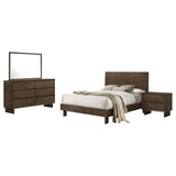 Glenwood 4-piece Queen Bedroom Set Warm Brown - 225011Q-S4