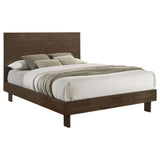 Glenwood 48-inch Queen Platform Panel Bed Warm Brown - 225011Q
