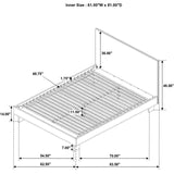 Glenwood 48-inch Queen Platform Panel Bed Warm Brown - 225011Q
