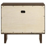 Glenwood 2-drawer Nightstand Bedside Table Warm Brown - 225012