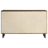 Glenwood 6-drawer Dresser Cabinet Warm Brown - 225013