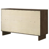 Glenwood 6-drawer Dresser Cabinet Warm Brown - 225013