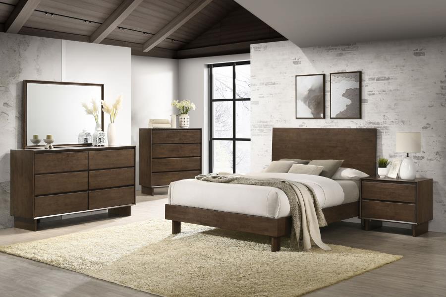 Glenwood 6-drawer Dresser Cabinet Warm Brown - 225013