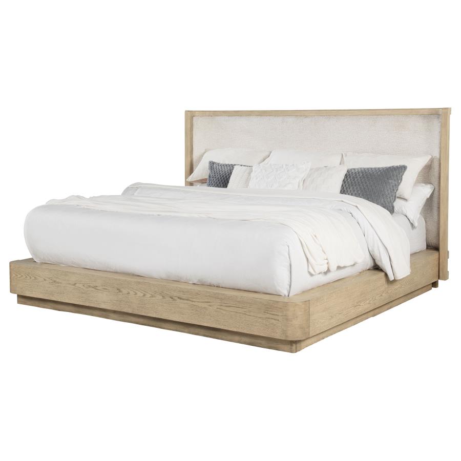 Kailani 52-inch California King Wingback Bed Beige Oak - 225041KW