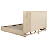 Kailani 52-inch California King Wingback Bed Beige Oak - 225041KW