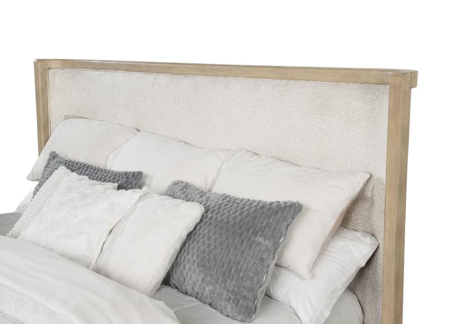 Kailani 52-inch California King Wingback Bed Beige Oak - 225041KW