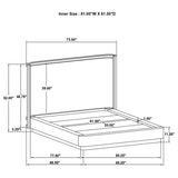 Kailani 5-piece Queen Bedroom Set Beige Oak - 225041Q-S5